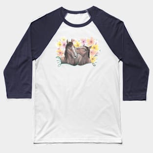 Horse Kisses Baseball T-Shirt